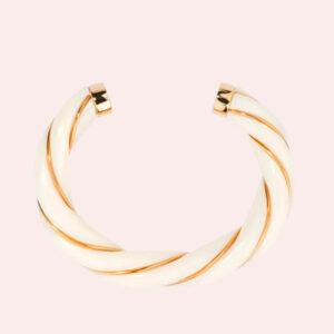 aurélie bidermann bracelet diana résine ivoire l