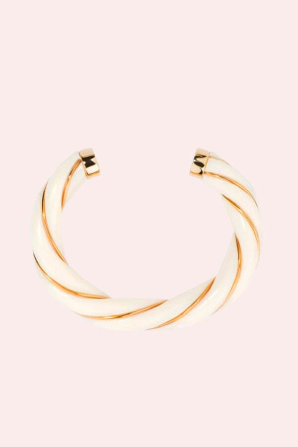 aurélie bidermann bracelet diana résine ivoire l