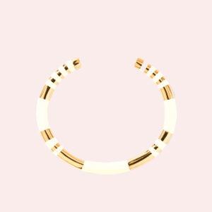 aurélie bidermann bracelet positano ivoire m