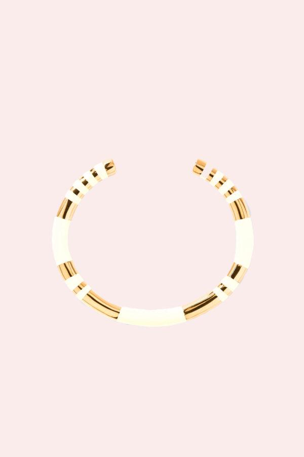 aurélie bidermann bracelet positano ivoire m