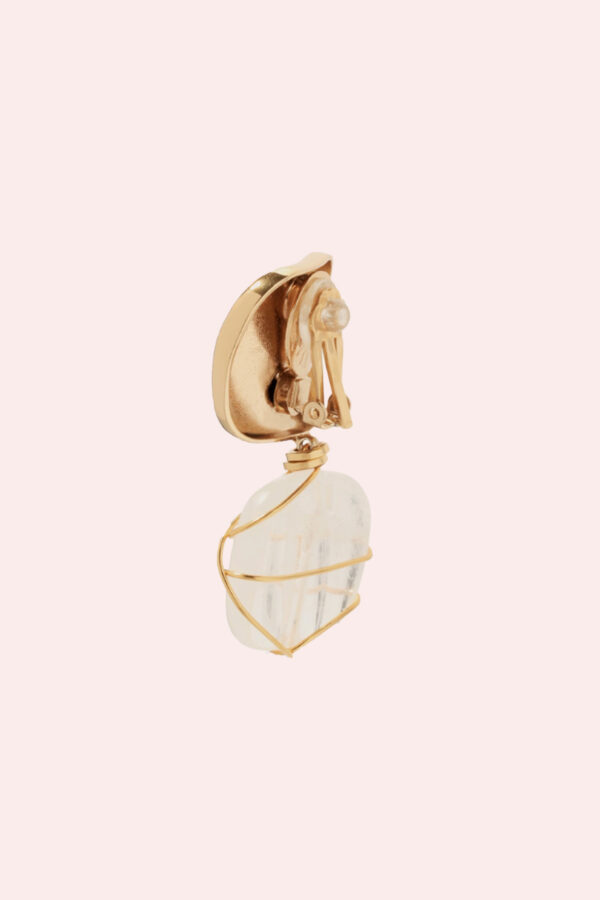 gas bijoux boucles d'oreilles rainbow square clip