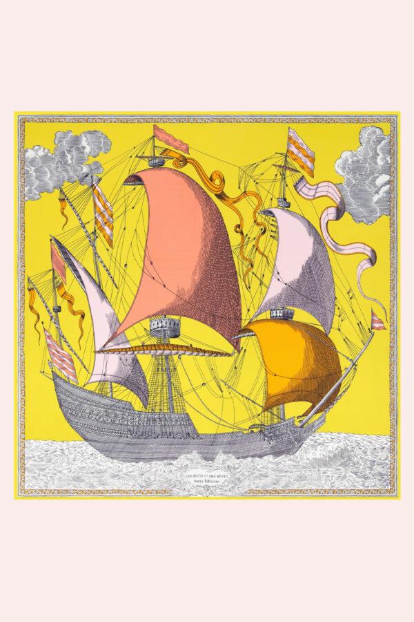 inoui editions carré 130 des rives et des rêves jaune