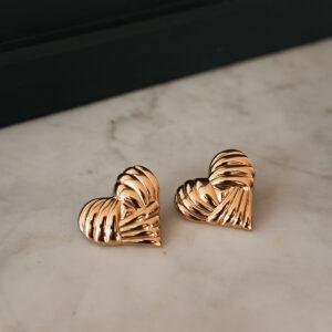 maison dorée boucles d'oreilles heart