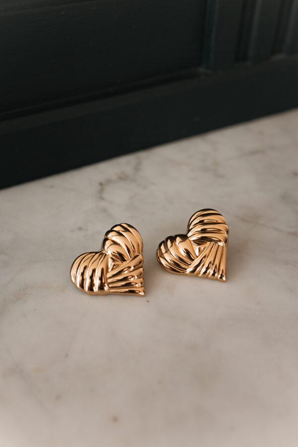 maison dorée boucles d'oreilles heart