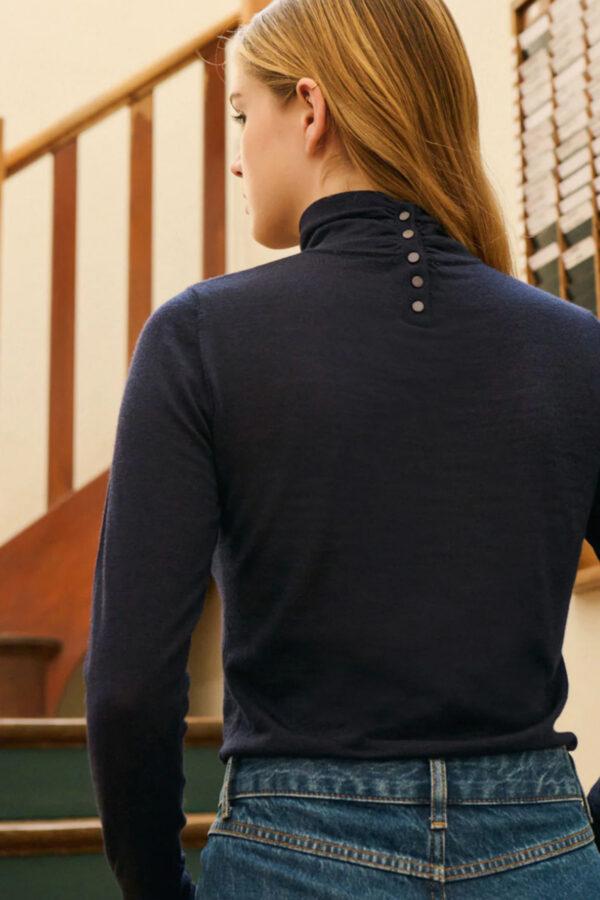 petite mendigote pull mania s, bleu navy