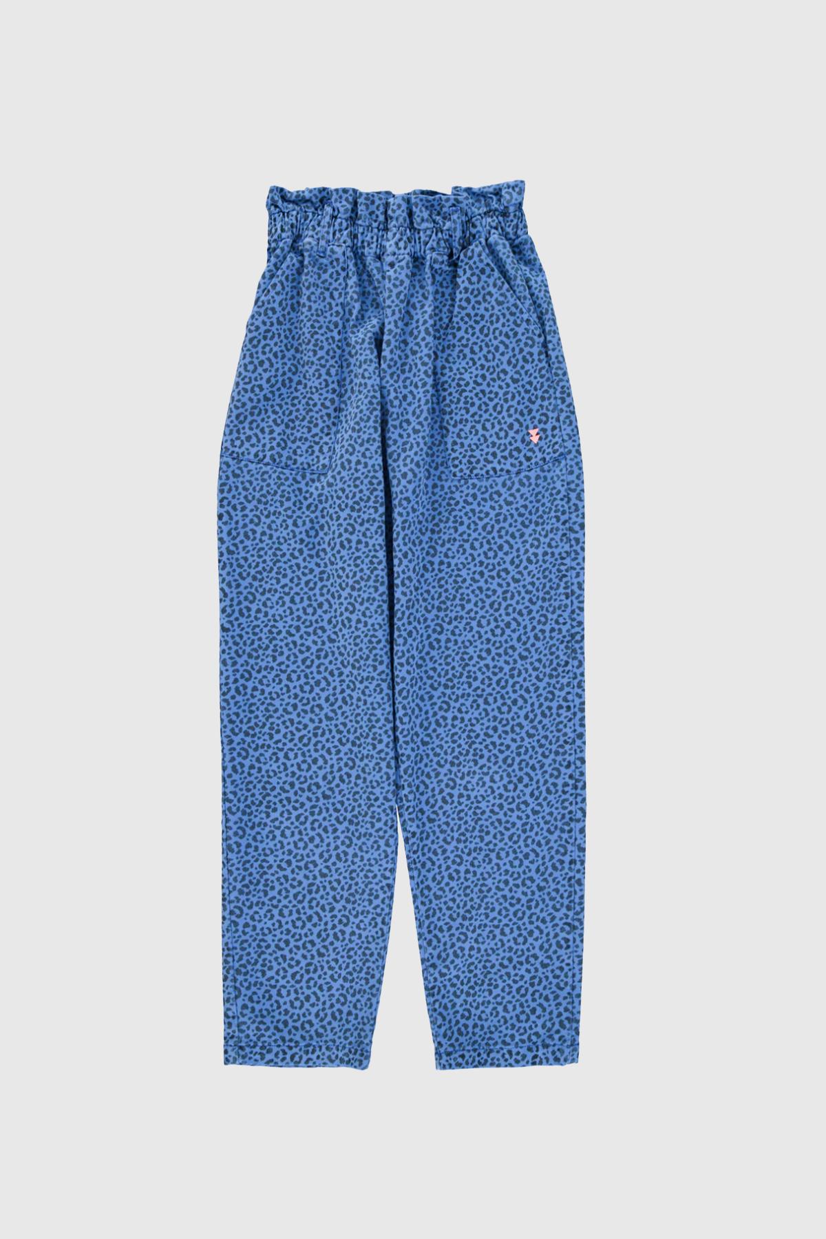 sisters department pantalon blue animal print