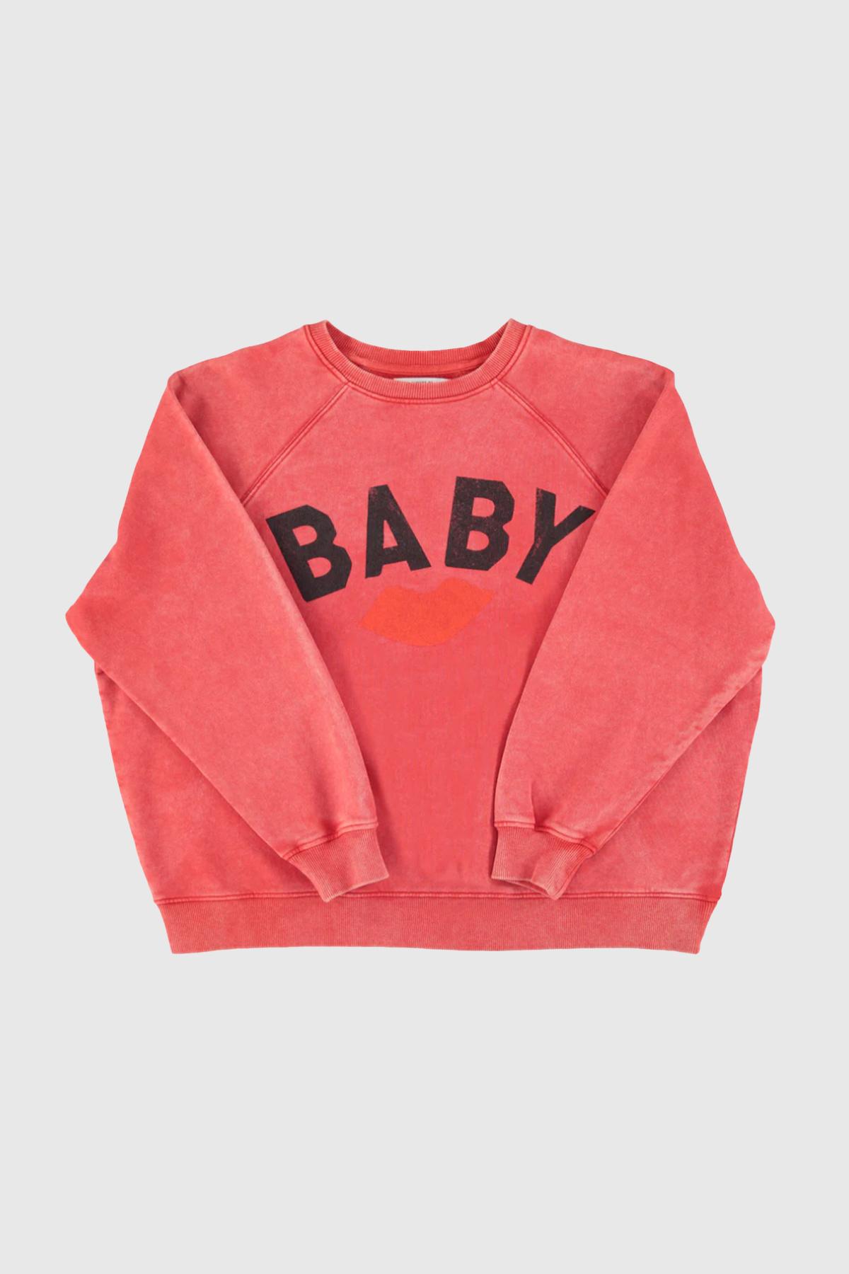 sisters department sweatshirt washed baby red