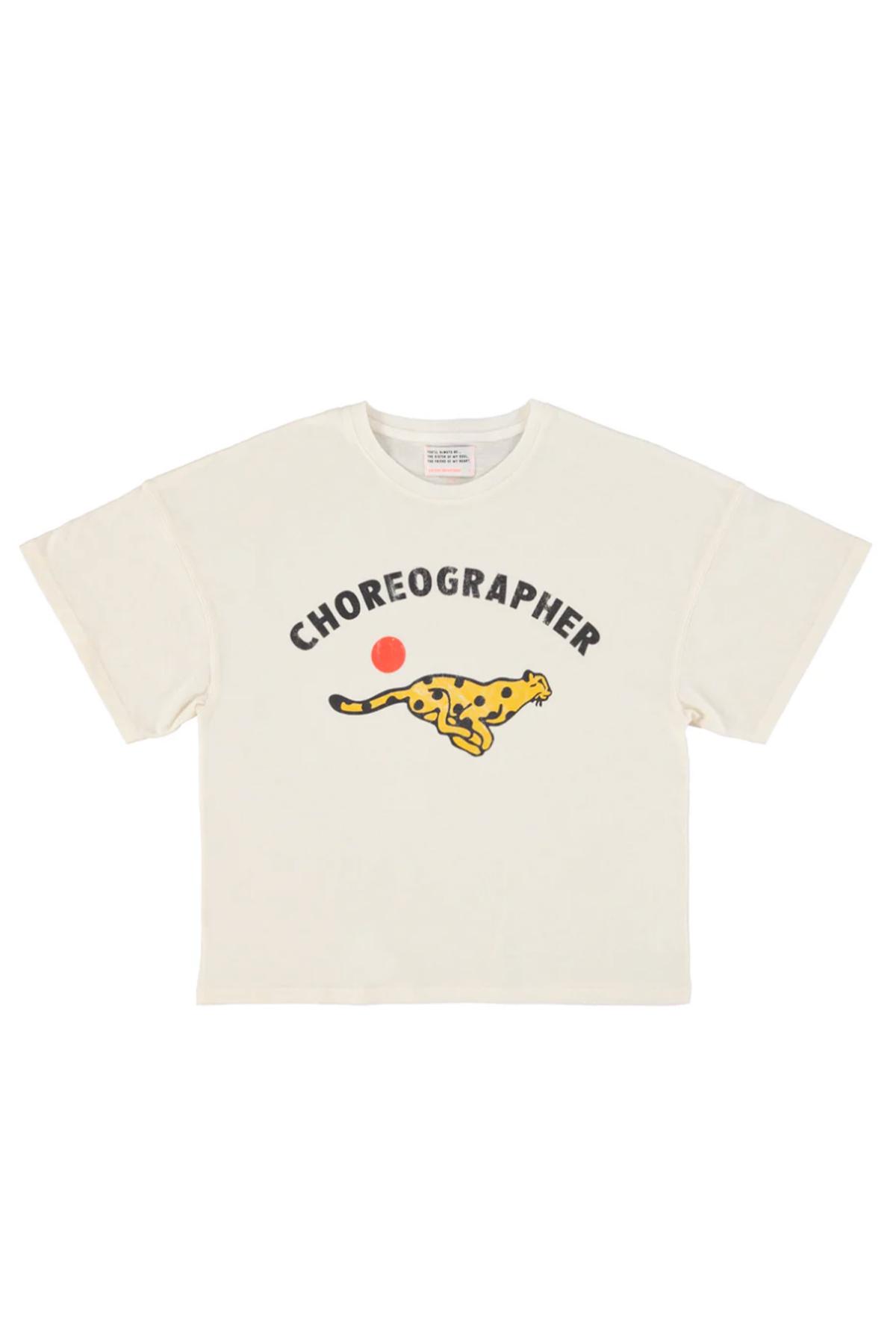 sisters department t shirt short sleeveless choregrapher print