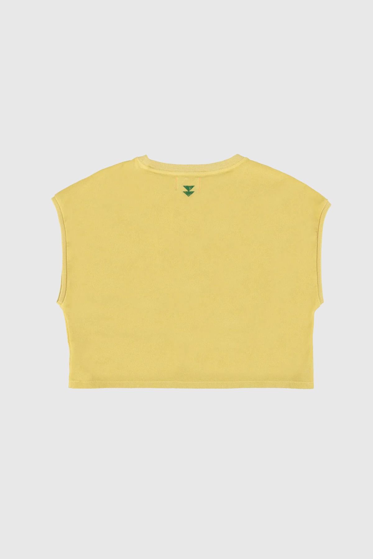 sisters department t shirt top round neck 1980 print /sand