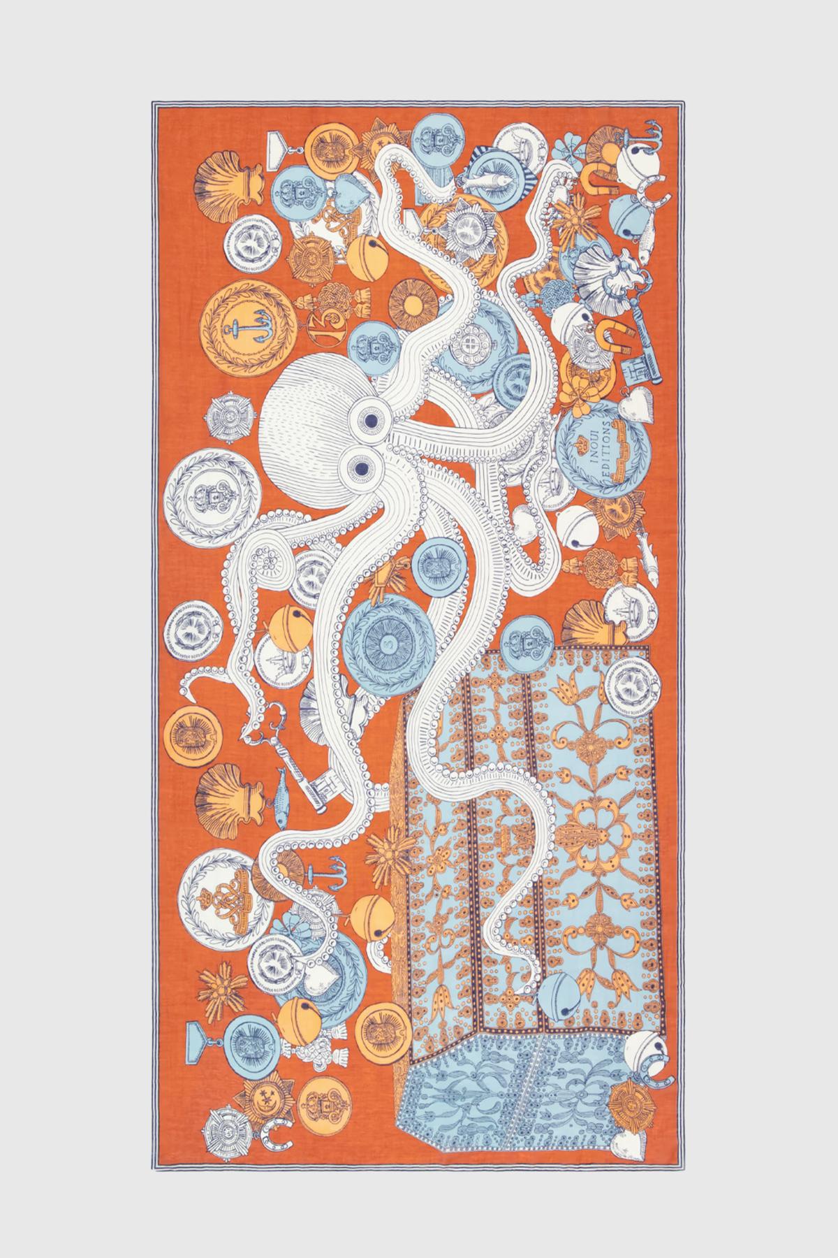inoui editions Étole 100 octopus