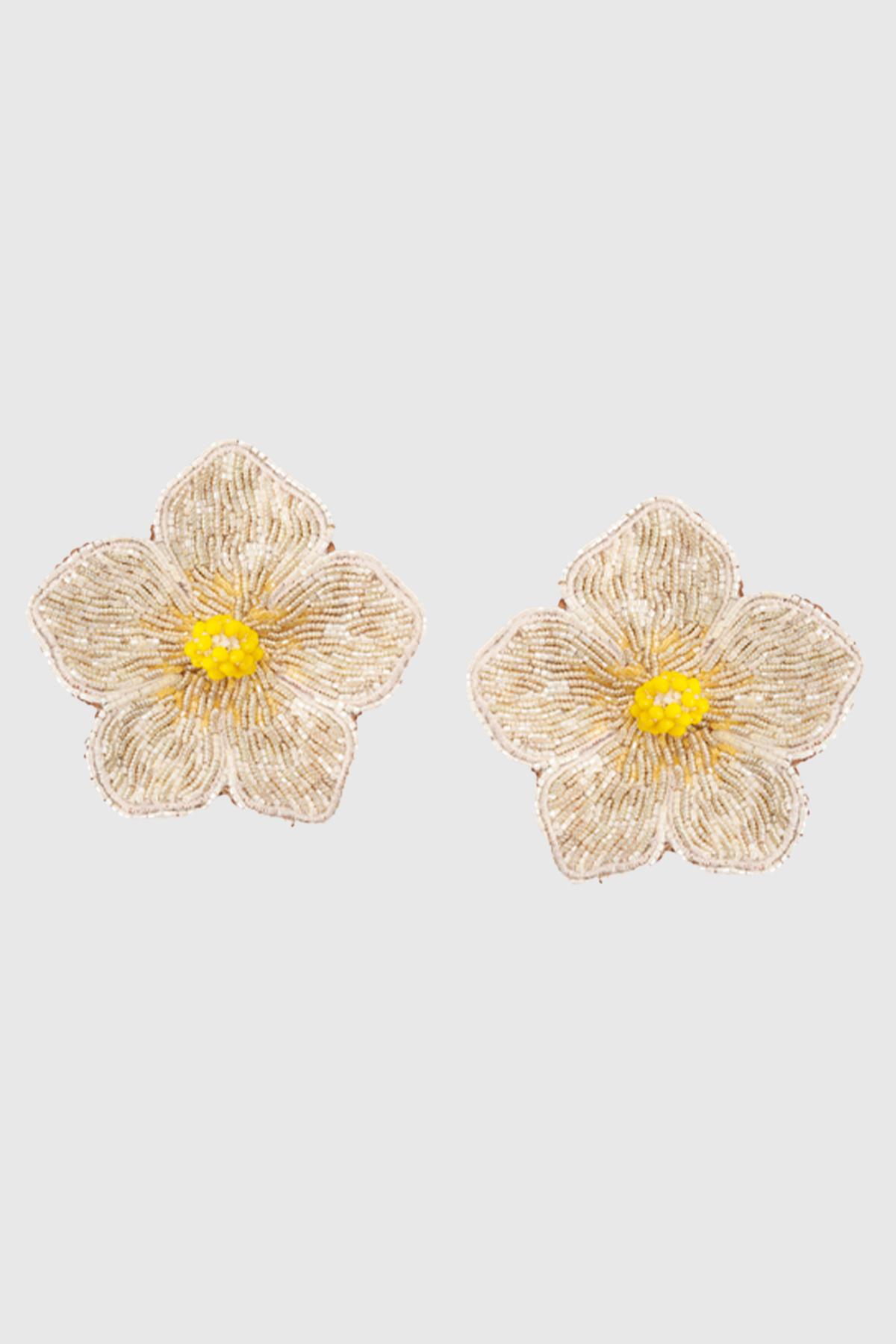 olivia dar boucles d'oreilles hibiscus