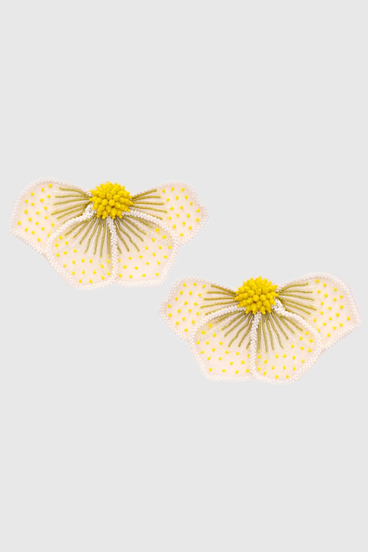 olivia dar boucles d'oreilles peonie