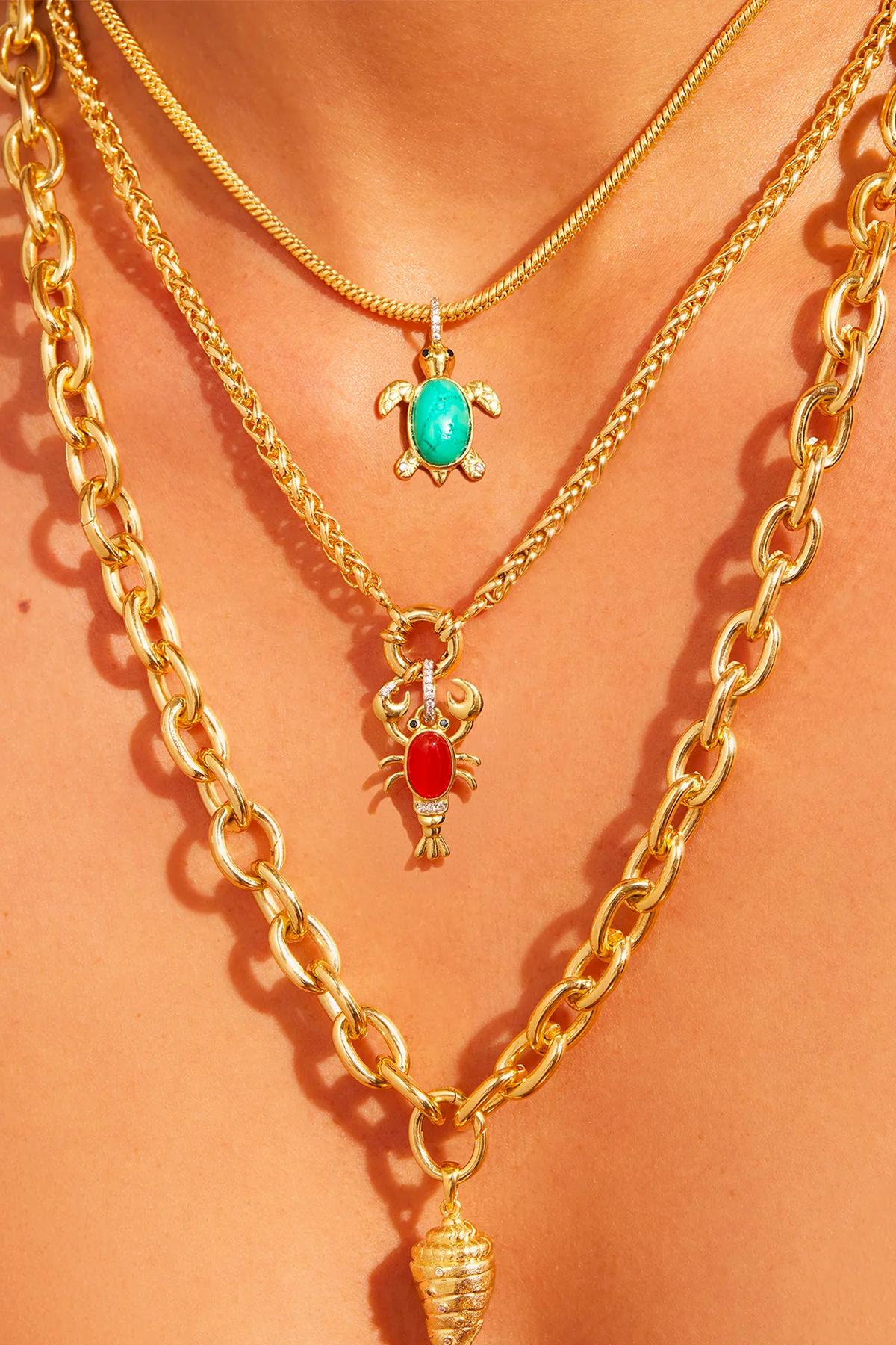 be maad pendentif totem lobster cornaline