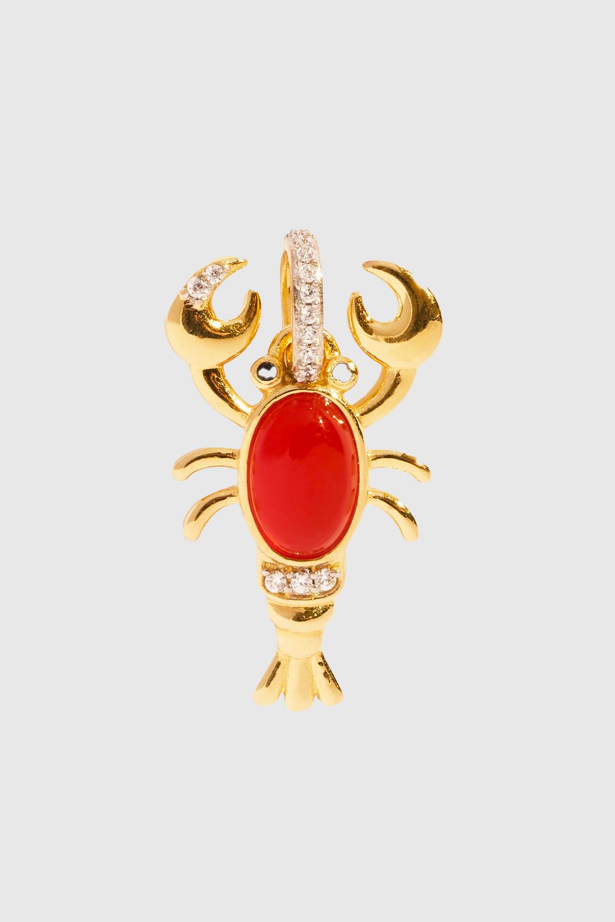 be maad pendentif totem lobster cornaline