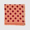 Sisters Departement - Écharpe ORANGE CHECKERED W/ POLKA DOTS