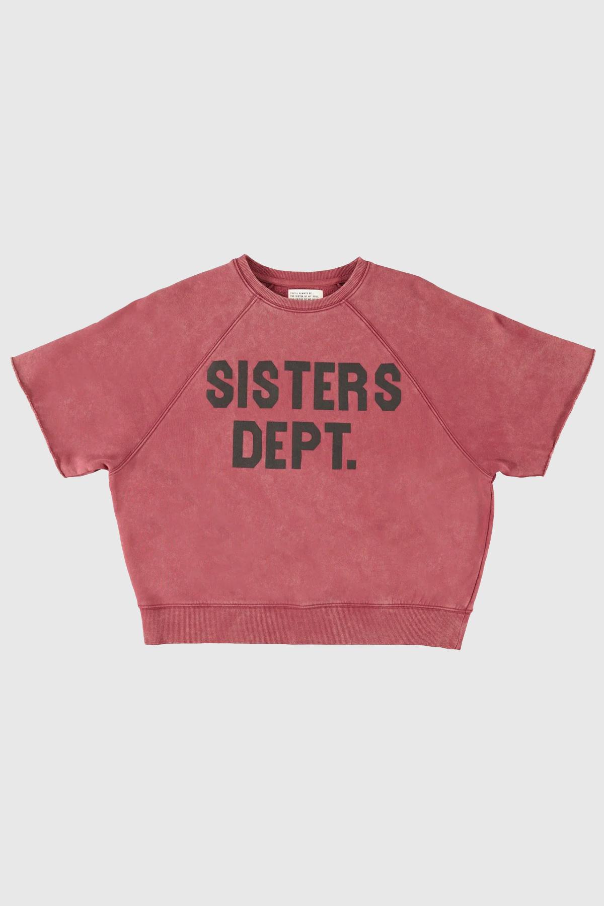 sisters departement sweatshirt short sleeve
